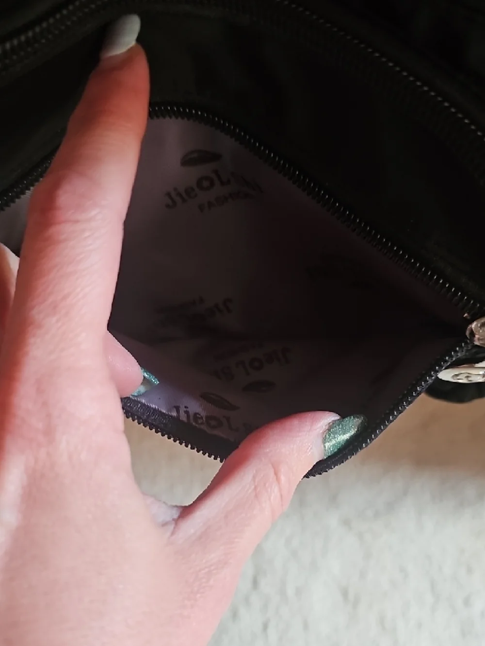 Black Women's Crossbody Bag - Versatile Everyday Shoulder Bag - Picture 8 of 15